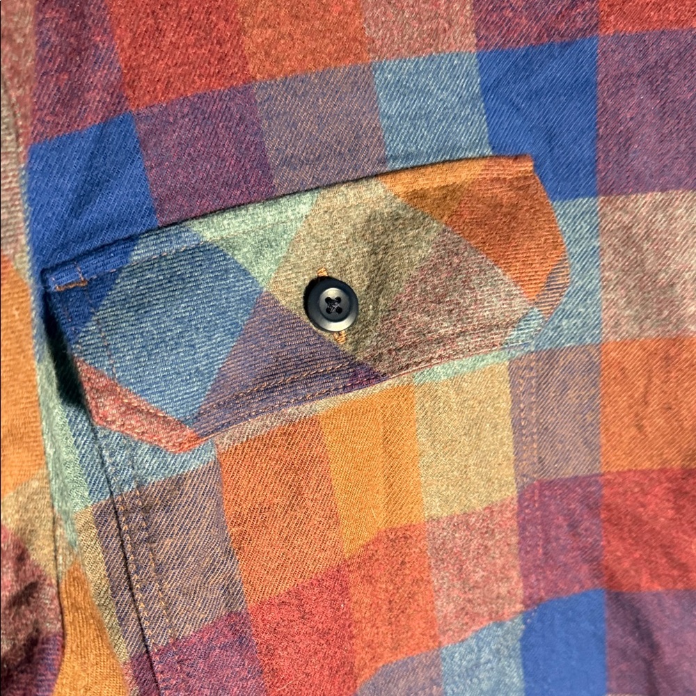 Patagonia Men's Plaid Flannel Shirt - Multi-Color Large - Picture 4 of 11